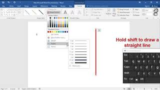 How To Insert Vertical Lines In Word [upl. by Arbmahs]