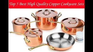 Top 5 Best High Quality Copper Cookware Sets  Copper Cookware Sets [upl. by Nagem]