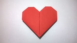 COMO HACER UN CORAZON DE PAPEL  How to make a paper heart [upl. by Yellas]