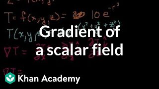 Gradient of a scalar field  Multivariable Calculus  Khan Academy [upl. by Anera]