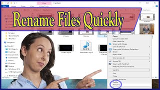 Quickly Rename Multiple Files in Windows Without Software [upl. by Arlynne]