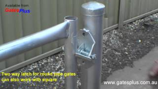 Gate Latch 2 way for round pipe and square [upl. by Berta191]