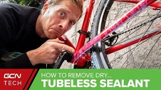 How To Remove Dried Tubeless Tyre Sealant [upl. by Knorring]