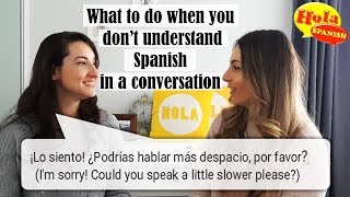 5 Tips When you Cant Understand Spanish Speakers HOLA SPANISH [upl. by Cindi44]