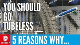 5 Reasons You Should Switch To Tubeless MTB Tyres  Mountain Bike Maintenance [upl. by Aan80]