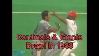 Ozzie Smith and José Oquendo fight Will Clark a breakdown [upl. by Bowlds472]