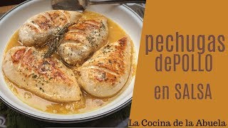 pechugas de pollo en salsa [upl. by Ynneg253]