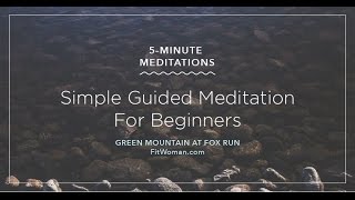 Simple 5Minute Guided Meditation For Beginners [upl. by Aicened]