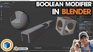 Blender BOOLEAN MODIFIER Tutorial  Cut Holes Combine Objects and More [upl. by Gamaliel]