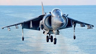 McDonnell Douglas AV8B Harrier Vertical Takeoff Short Takeoff Vertical Landing Video Compilation [upl. by Anolla]