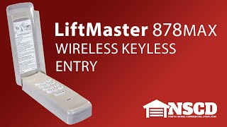 How to Program and Install the LiftMaster 878MAX wireless keyless Entry [upl. by Pliner]