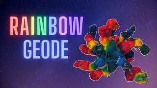 Tie Dye Pattern  Rainbow GeodeWow [upl. by Camel893]