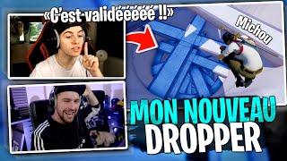 Je regarde Michou tester mon Dropper en avance sur Fortnite Créatif [upl. by Milzie]