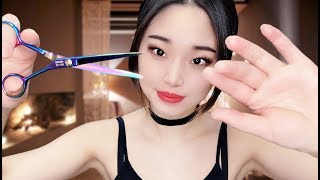 ASMR Relaxing Haircut  Scissors  Cut  Styling [upl. by Nirehtac]