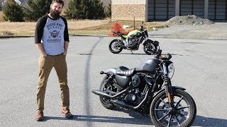 Sport Bikers Opinion of 2017 Harley 883 Iron [upl. by Arammahs986]