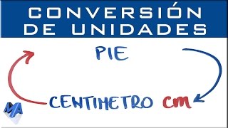 Convertir pies a centímetros [upl. by Anaitsirc130]