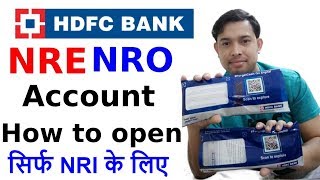 How to open NRE NRO account in HDFC Bank 2023  What is nrinro account [upl. by Keram]