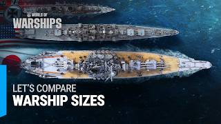 Warships Sizes Comparison [upl. by Ayotol]