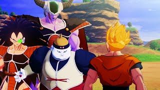 Dragon Ball Z Kakarot  All Revived Villain Fights King Cold Cell Jr Raditz Nappa Babidi Etc [upl. by Kopans271]