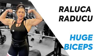 Raluca Raducu  Heavy Biceps Triceps amp Chest Workout  Pozedown [upl. by Andy]