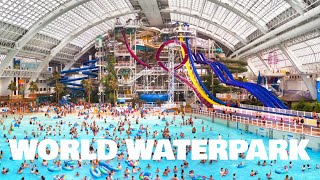 World Waterpark ALL WATERSLIDES POV at West Edmonton Mall Edmonton Alberta [upl. by Eahsed]