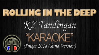 ROLLING IN THE DEEP  KZ Tandingan KARAOKE Singer 2018 Version Original Key [upl. by Kelwen874]