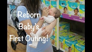 Reborn Babys First Outing To Walmart Feeding Reborn Baby Isaac In The Store [upl. by Ynna]