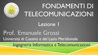 Fondamenti di telecomunicazioni Lezione1 [upl. by Wills]