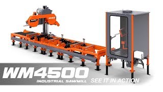 WM4500 Industrial Sawmill in Action  WoodMizer [upl. by Dryden333]