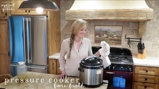 Pressure Cooker Bone Broth Recipe  Danielle Walker [upl. by Airotal]