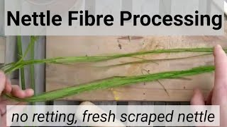 Nettle Fibre Processing [upl. by Inigo]