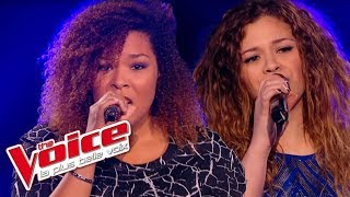 Zaz – Éblouie par la nuit  Maliya Jackson VS Carole Anne  The Voice France 2015  Battle [upl. by Dorehs183]