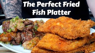 How To Fry Fish Like a Pro Plus My Favorite Potato Recipe Ever  Fathers Day Fish Fry [upl. by Ayalahs]