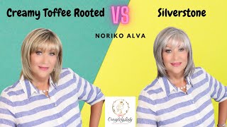 Noriko ALVA wig review  Creamy Toffee Rooted and Silverstone  NEW Noriko style [upl. by Akayas]