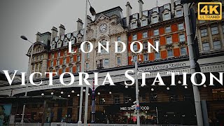 London Victoria Station Walk Through England 4K [upl. by Ursola]