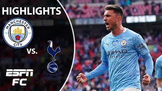 Manchester City wins the Carabao Cup Aymeric Laportes goal downs Tottenham  Highlights  ESPN FC [upl. by Mccullough]