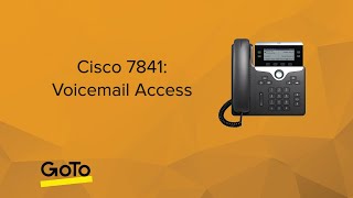 Cisco 7841 Voicemail Access [upl. by Nawuj200]