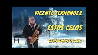 ESTOS CELOS VICENTE FERNANDEZ SAXOPHONE MUSIC [upl. by Eelirol]