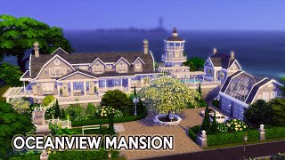 Oceanview Mansion  Elegant Interior  House Build Stop Motion  The Sims 4  No CC [upl. by Pattin151]