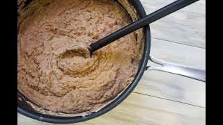 Homemade Refried Beans  SAM THE COOKING GUY [upl. by Eartha]