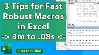 3 Tips for Faster and Better VBA Macros in Excel  Simple to Advanced [upl. by Eisele472]