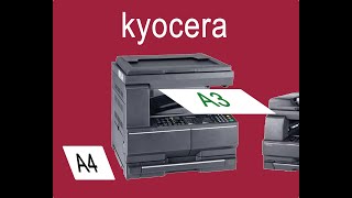 A4 in to A3 printing kyocera 180181printer [upl. by Rats130]