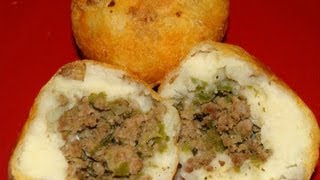 Rellenos de Papa Recipe  Puerto Rican Stuffed Potatoes [upl. by Henryetta430]