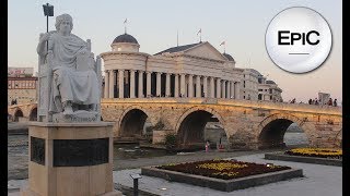 Quick City Overview Skopje Macedonia HD [upl. by Winthrop]