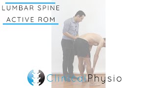 Lumbar Spine Active Range of Motion  Movement  Clinical Physio [upl. by Malkah262]