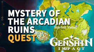 Mystery of the Arcadian Ruins Genshin Impact Quest [upl. by Anastasia483]