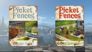 Fallout 4  Picket Fences Magazine Locations [upl. by Odirfliw]