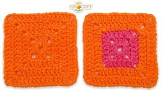 Solid Double Crochet Granny Square  Beginners Pattern amp Tutorial [upl. by Barrington]