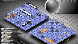 Battleship Sample Game using Strategies [upl. by Dreyer]