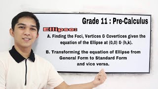 PreCalculus  Conic Sections  ELLIPSE [upl. by Clougher]